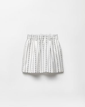 Versace Jacquard Cotton-Silk Skirt - White