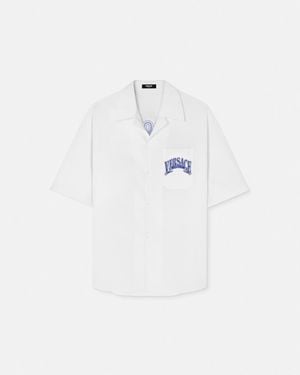 Versace Medusa Varsity Shirt - White