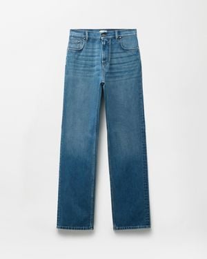 Versace Vaqueros Rectos - Azul