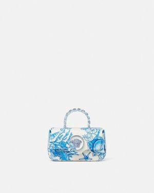 Versace Underwater Barocco La Medusa Mini Bag - Blue