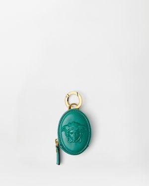 Versace Lou Nappa Coin Purse - Blue
