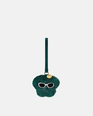 Versace Medusa Fluffy Lammfell-Charm - Weiß
