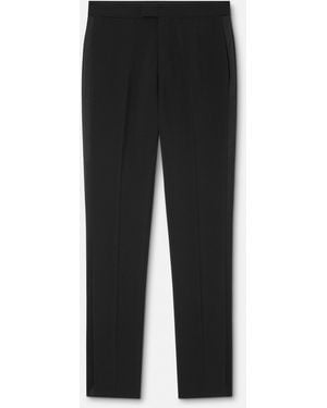 Versace Pants With Silk Details - Black
