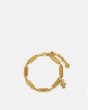 Versace Bracelet À Détail Colonne - Métallisé
