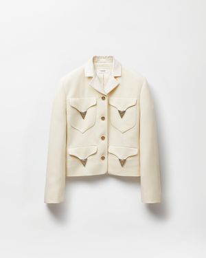 Versace Wool Jacket - White