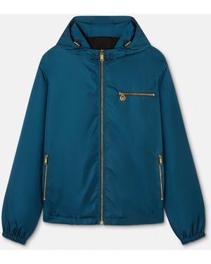 Versace Nylon Windbreaker Jacket - Blue