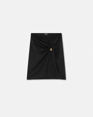 Versace Safety Pin Cover-Up Skirt - Black