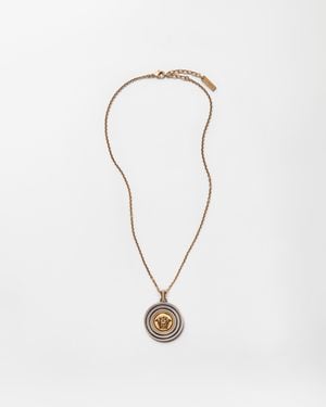 Versace Orbit Chain Necklace - White