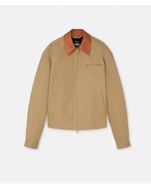 Versace Cotton-Canvas Blouson - Natural
