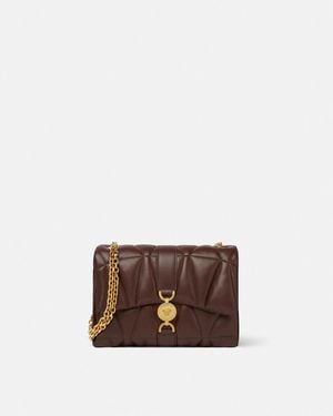 Versace Borsa A Spalla Trapuntata Kleio - Marrone