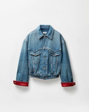 Versace Denim Blouson - Blue