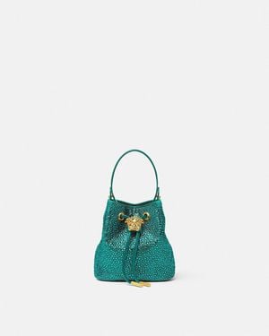 Versace La Medusa Mini Borsa A Secchiello - Blu