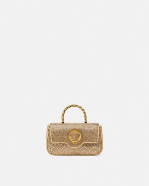 Versace Crystal La Medusa Mini Bag - Natural