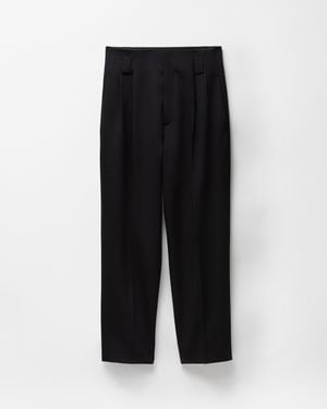 Versace Stretch Wool Tailored Pants - Black