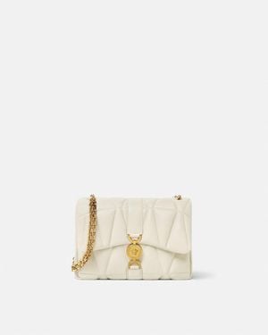 Versace Kleio Quilted Nappa Shoulder Bag - Natural