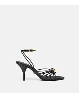 Versace Opera Bow Nappa Sandals 85 Mm - White