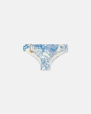 Versace Slip Bikini Underwater Barocco - Blu