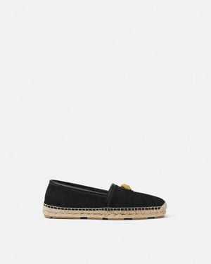 Versace La Medusa Suede Slippers - White
