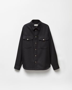 Versace Jacquard Wool Blouson - Black