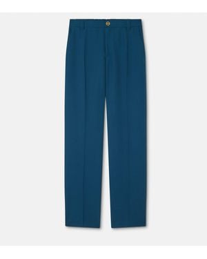 Versace Wool Jogger Trousers - Blue