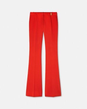 Versace Wool Dv Pants - Red