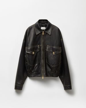Versace Nappa Blouson - Black