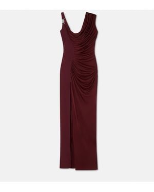 Versace Asymmetrical Evening Dress - Red