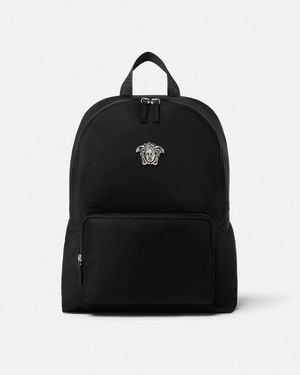 Versace La Medusa Nylon Backpack - Black
