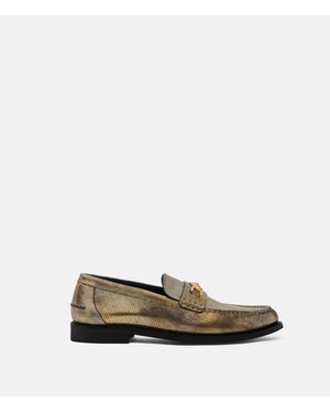 Versace Medusa '95 Lizard-Effect Loafers - White