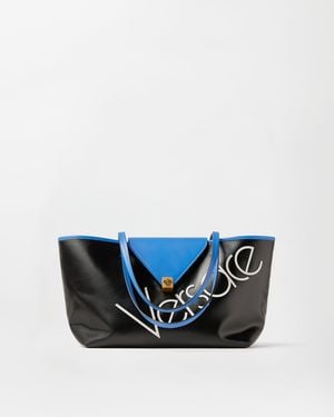 Versace Severine Shopper Piccola - Blu