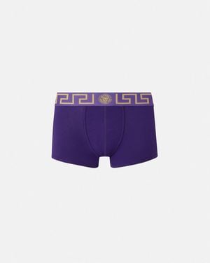 Versace Greca Border Trunks - Purple