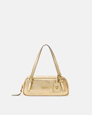Versace Borsa Bowling Metallizzata Tag - Neutro