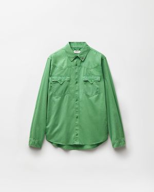 Versace Cotton Regular Shirt - Green