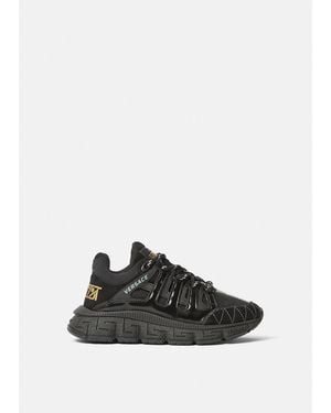 Versace Kids' Trigreca Leather Sneakers - Black