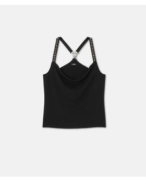 Versace Sleeveless Tops - Black