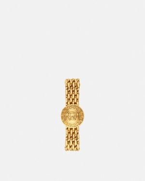 Versace Pendiente De Clip Gianni Ribbon - Blanco