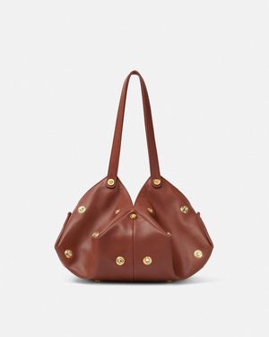 Versace Bolso De Hombro Protea - Marrón