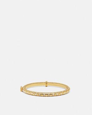 Versace Crystal Metal Mesh Bracelet - Natural