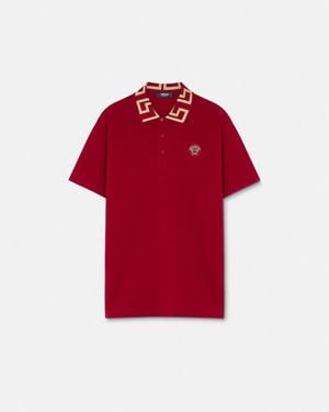 Versace Greca Polo Shirt - Red