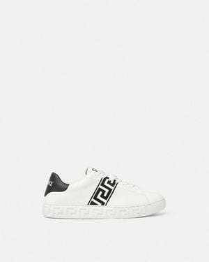 Versace Sneakers With Logo - White