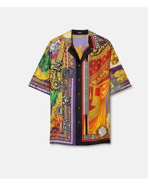 Versace Short Sleeve Shirts - Multicolour