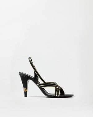 Versace Gianni Sandalias De Napa 90 Mm - Blanco
