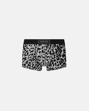 Versace Leopard Trunks - Black