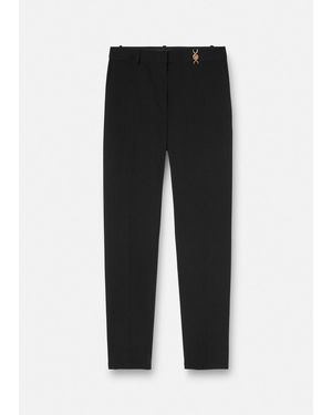Versace Pantalon En Laine Mélangée Medusa '95 - Black