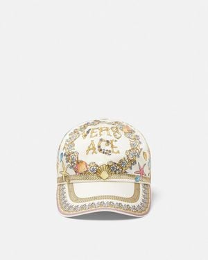 Versace Underwater Barocco Baseball Cap - White