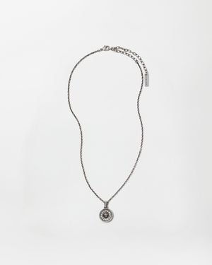 Versace Medusa Crystal Necklace - White