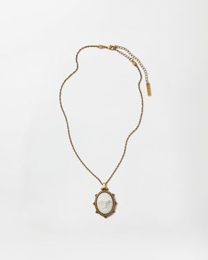 Versace Tivoli Necklace - White