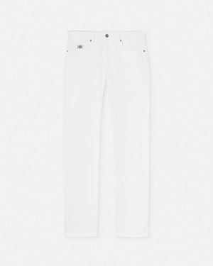 Versace Vaqueros Ajustados - Blanco