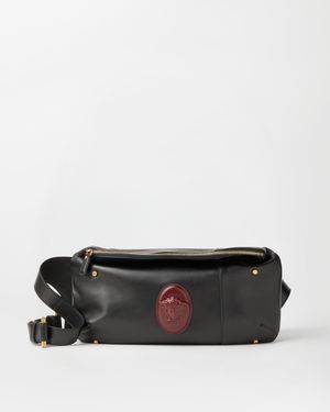 Versace Lou Nappa Belt Bag - Black