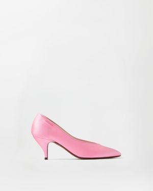 Versace Tina Satin Pumps 65 Mm - Pink
